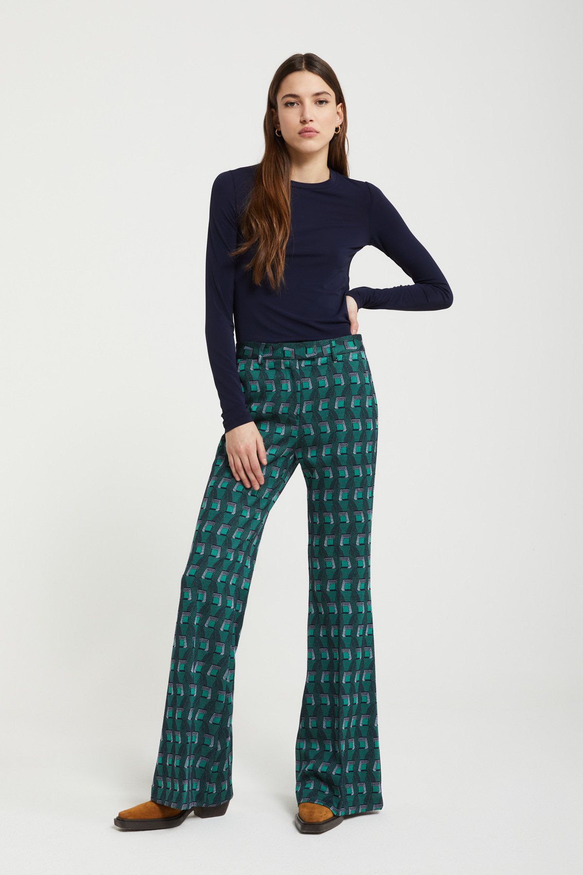 Milano-stitch skinny trousers